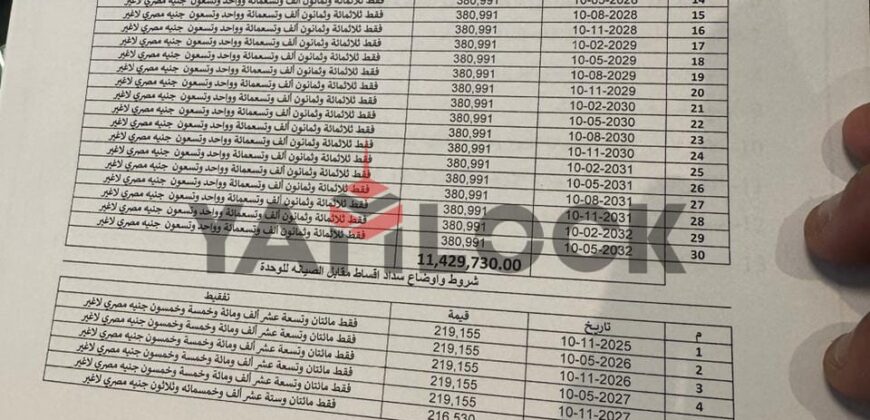 تاون هاوس ميدل فى مشروع الأهلى صبور المستقبل سيتى AT EAST