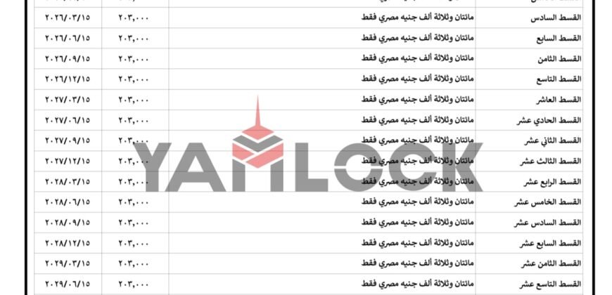 Apartment for sale in lumia lagoons R8 in new administrative capital