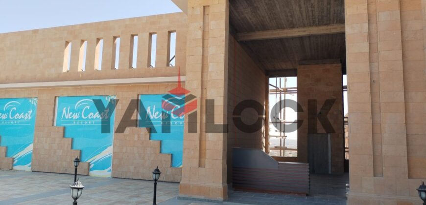 شاليه للبيع بالفرش فى قريه نيو كوست الساحل الشمالى