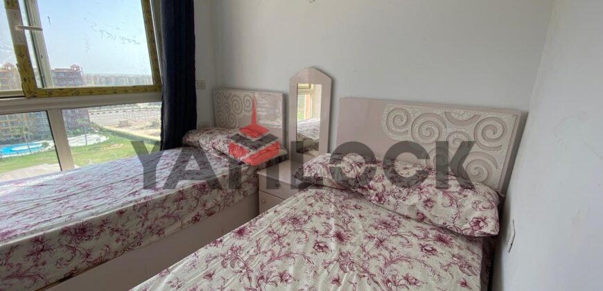 شاليه لليبع مفروش بورتو جولف مارينا الساحل الشمالي عمارة 223 وحدة 910