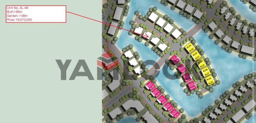 Azha North Coast (Alma) Twin house for sale First Row lagoon