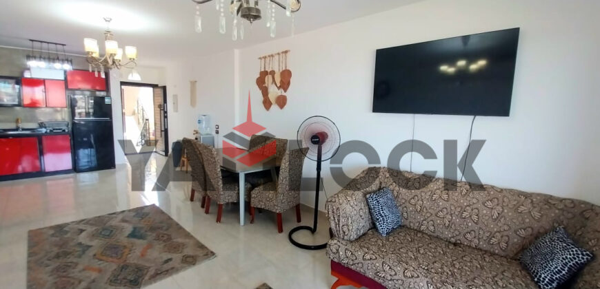 شاليه فندقى للبيع بالمطبخ قريه بلومار السخنه