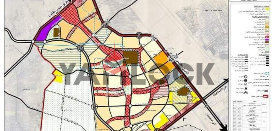 قطعة ارض للبيع في مدينه العبور الجديدة المساحة 1700م