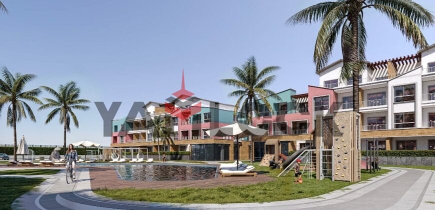 للبيع بدون تشطيب شاليه 65 م² – إطلالة لاجون في الساحل الشمالي – مرسي مطروح