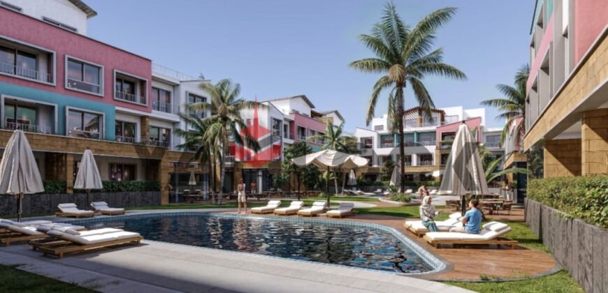 للبيع بدون تشطيب شاليه 65 م² – إطلالة لاجون في الساحل الشمالي – مرسي مطروح