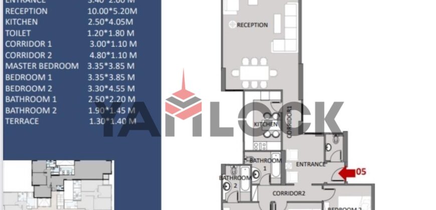 شقة 191 م² للبيع بكومباوند راقية الإبراهيمية – الاسكندرية