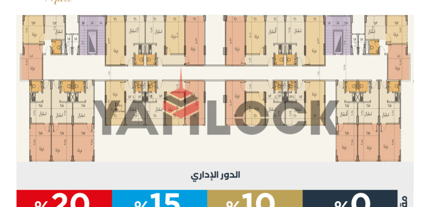 مبنى إداري 46 م² للبيع نصف تشطيب – إطلالة شارع الرئيسي في العبور