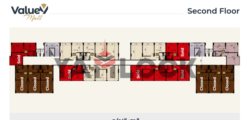 مبنى إداري 46 م² للبيع نصف تشطيب – إطلالة شارع الرئيسي في العبور