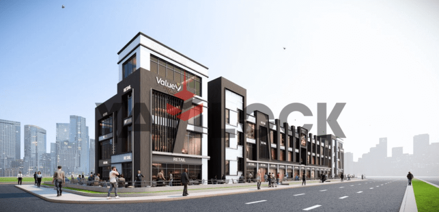 مبنى إداري 46 م² للبيع نصف تشطيب – إطلالة شارع الرئيسي في العبور