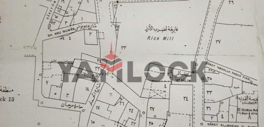 أرض 6583 م² للبيع أمام الكوبري المعدني – دمياط القديمة