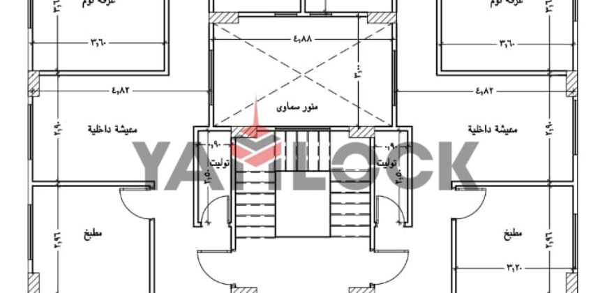 شقة 220 م² للبيع في فيلات البنفسج – التجمع الاول
