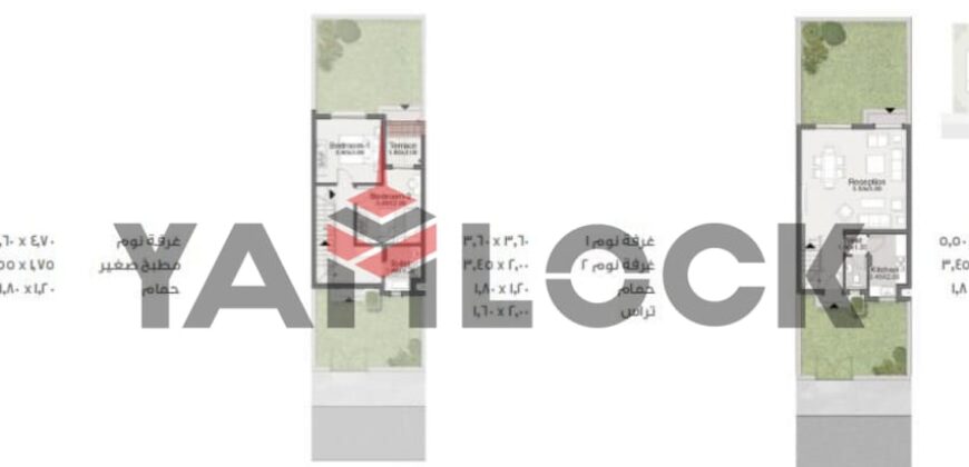 فيلا – تاون هاوس 160 م² للبيع في Sarai compound- Rai