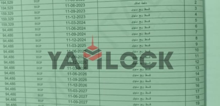 شقة 172 م² للبيع في Vinci New Capital Misr Italia – العاصمة الإدارية