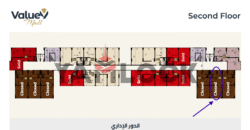 مبنى إداري 46 م² للبيع نصف تشطيب – إطلالة شارع الرئيسي في العبور
