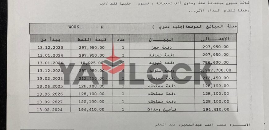 شقة 78 م² للبيع مجموعة 86 عماره 17 في مدينتي – القاهرة