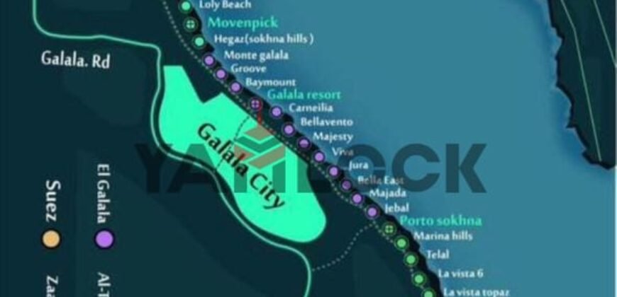 شاليه 121 م² للبيع بقرية جبال العين السخنة – السويس