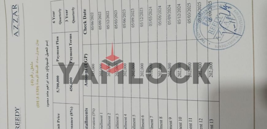 فيلا – تاون هاوس 165 م² للبيع بكمبوند ازار ايسلاند – الساحل الشمالي
