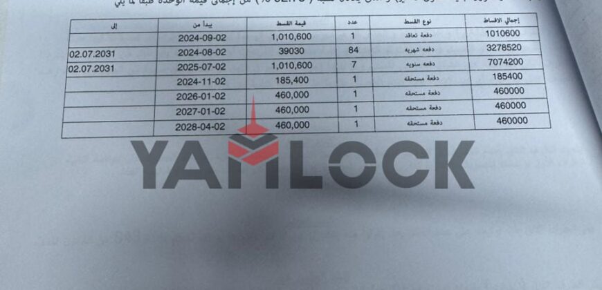 شقة 189 م² للبيع في B10 G104 b56 – مدينتي