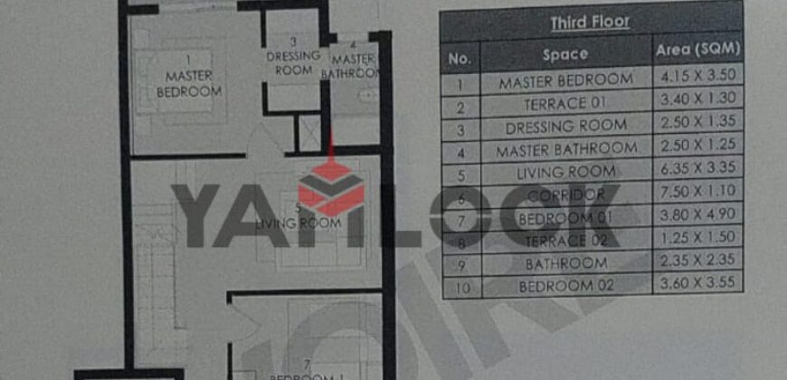 بنتهاوس 225 م² للبيع في كمبوند ايفوار ويست – الشبخ زايد