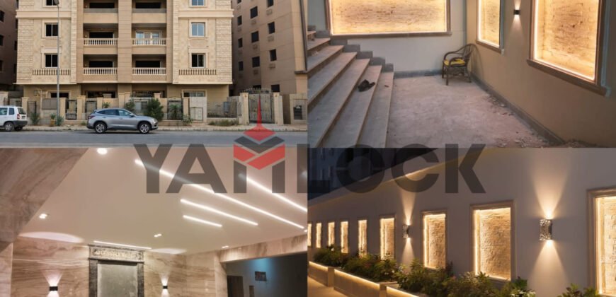 شقة 208 م² للبيع بدون تشطيب – إطلالة حديقة في القاهرة الجديدة – القاهرة