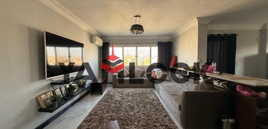 شقة 190 م² مفروشة للبيع علي شارع الطيران مباشر مدينة نصر