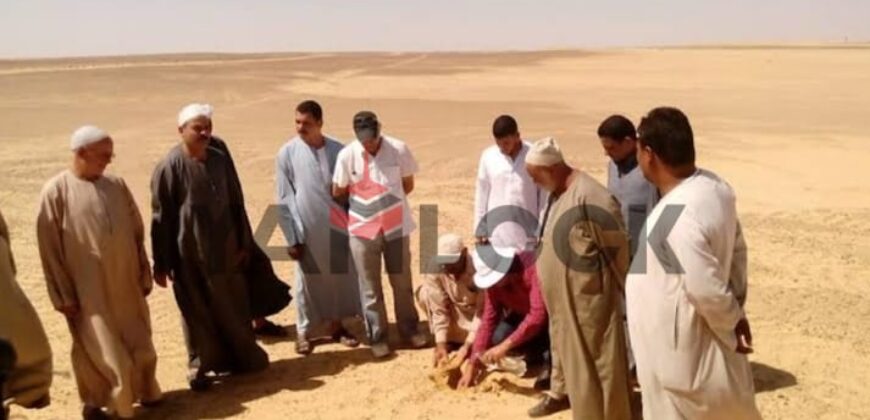 أرض 200 فدان للبيع في طريق ٦ اكتوبر الواحات البحرية من نزلة الاقليمى