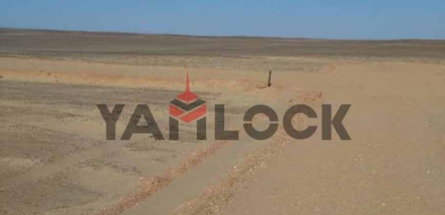 أرض 200 فدان للبيع في طريق ٦ اكتوبر الواحات البحرية من نزلة الاقليمى