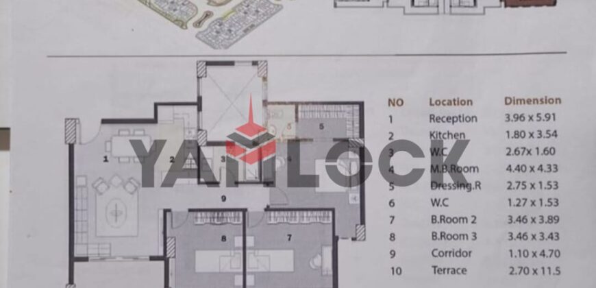 شقة 130 م² للبيع في كمبوند فالنسيا فالي التجمع الخامس