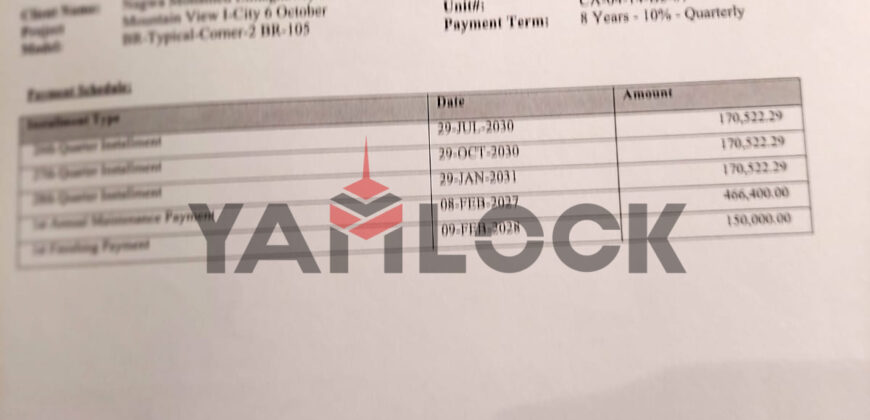 شقة 105 م² للبيع في Mountain View iCity 6 October