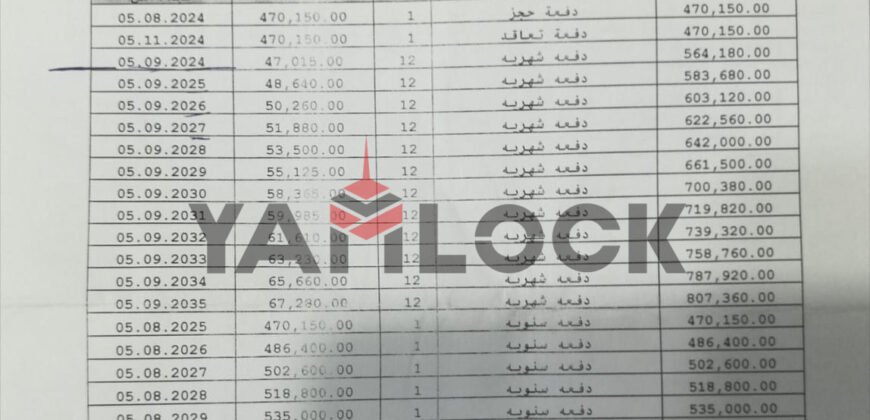 شاليه 136 م² للبيع في ساوث ميد الساحل الشمالي منطقة CH3