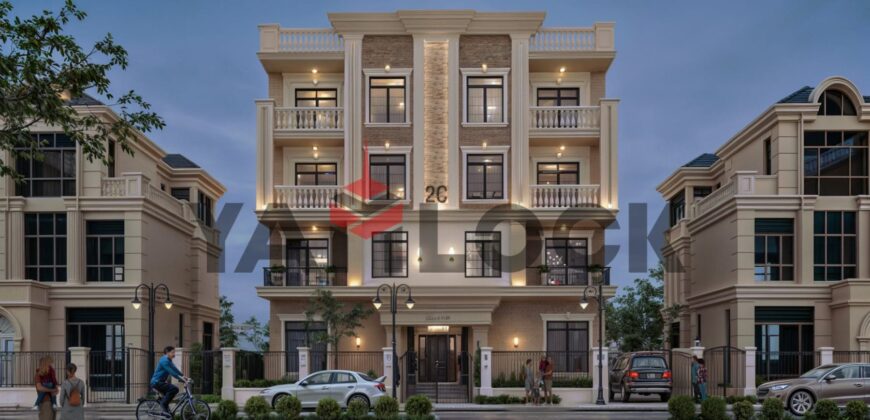 شقة ارضى بحديقة 180 متر للبيع بالحي الثامن منطقة بيت الوطن التجمع الخامس