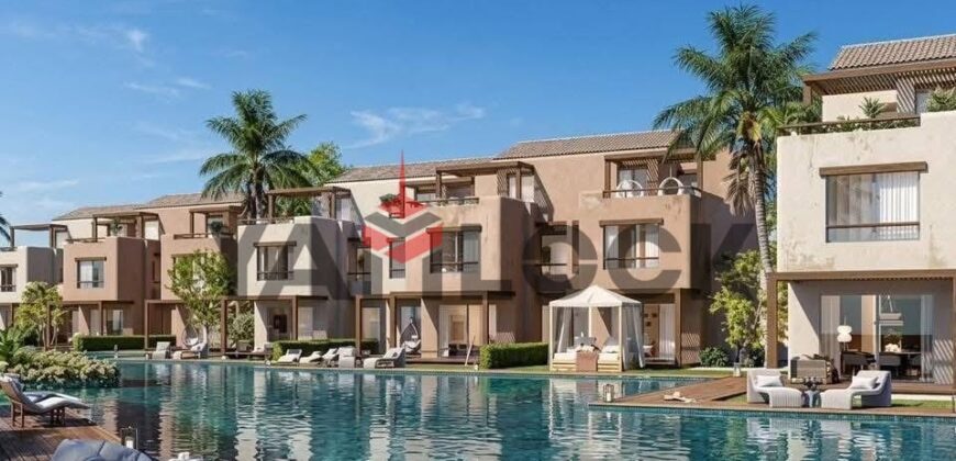 شاليه 65 م² للبيع تشطيب كامل في هاسندا واترز الساحل الشمالي