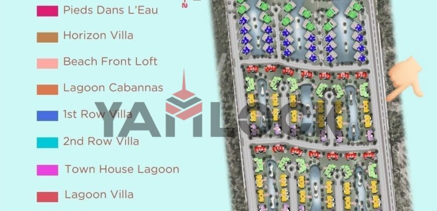 شاليه 65 م² للبيع تشطيب كامل في هاسندا واترز الساحل الشمالي
