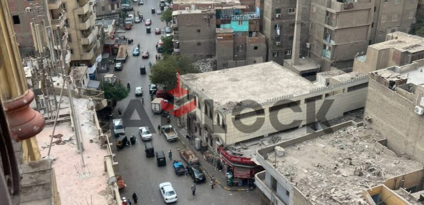 شقة 115 م² للبيع اول شارع المحطه مع البحر الاعظم فيو النيل