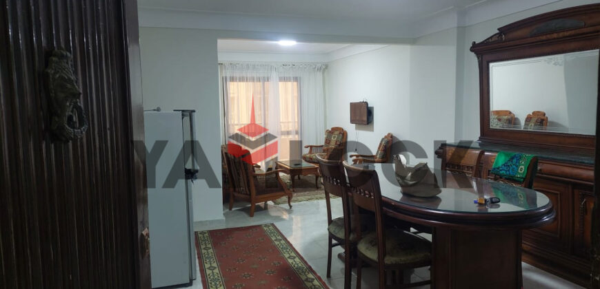 شقة 140 م² للايجار مفروش في شارع اطلس متفرع من الكورنيش مباشره برج الحكمه – الاسكندرية