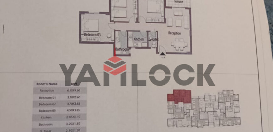 شقة 136 م² للبيع بكمبوند بترفلاى مدينة المستقبل
