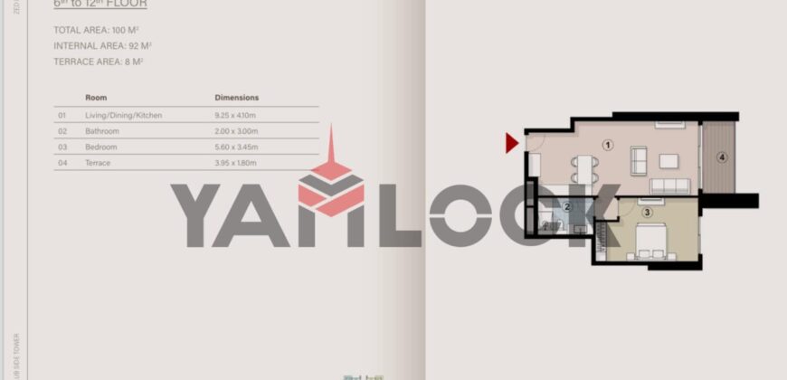 شقة 100 م² للبيع في زد تاور القاهرة الجديدة