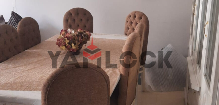 شقة 140 م² للايجار مفروش في ارض الشرطة على محور طة حسين بجوار محطة مترو هشام بركات