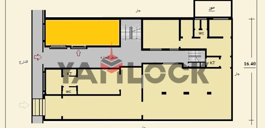 تجاري 514 م² للبيع في شارع سحاب مع شارع احمد كامل- العمرانية