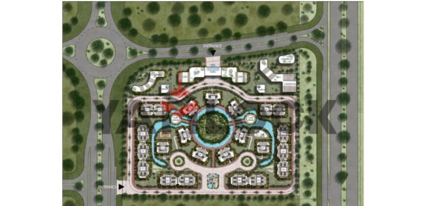 شقة 90 م² للبيع في كمبوند كوين لاند تبع شركه ايفوريا العاصمة الادارية