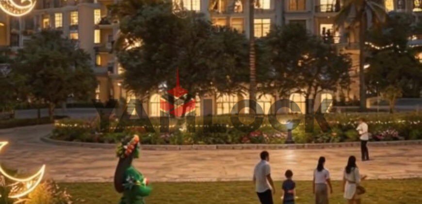 شقة 90 م² للبيع في كمبوند كوين لاند تبع شركه ايفوريا العاصمة الادارية