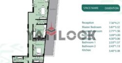 Apartment 170 m² for Sale 3/4 Finished –andalus 2 Main street View in New Cairo – Cairo