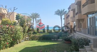 شالية 55 م² بحديقة 60 م² للبيع بقريه هوليداى بيتش العين السخنه