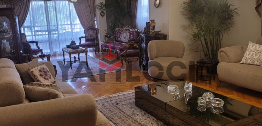 شقة 200 م² للبيع تشطيب كامل – إطلالة شارع الرئيسي في مصر الجديدة – القاهرة