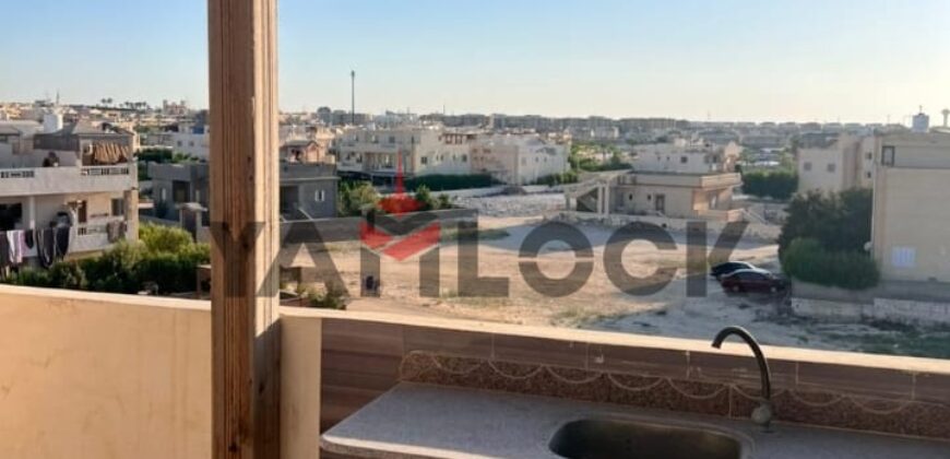 شالية دوبلكس 120 م² للبيع بقرية الروضة الكيلو 71 الساحل الشمالي