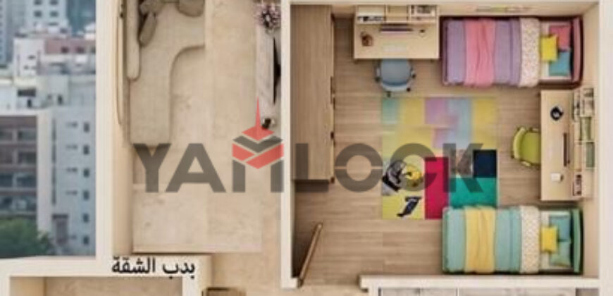 شقة 210 م² للبيع بمدينة العبور الحي السادس فيلات شارع ابن بطوطة
