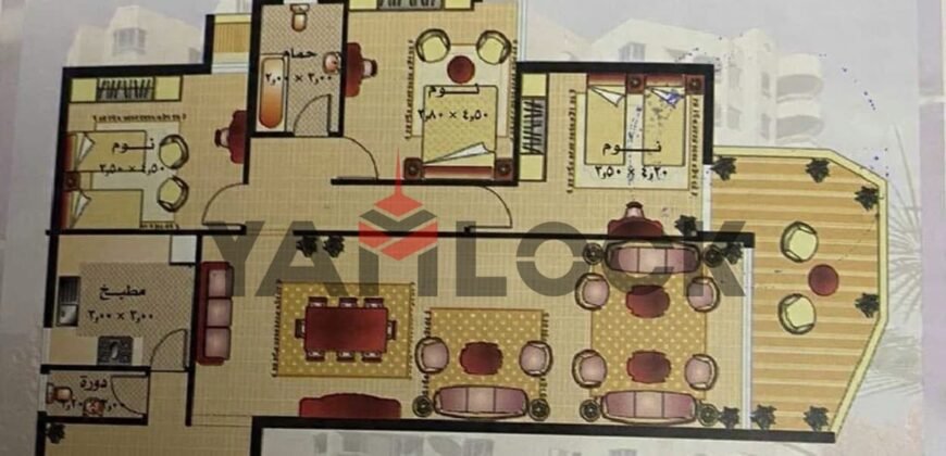 شقة 183 م² للبيع في برج الفيروز  طريق الحرية عمارة شركة الدلتا – الاسكندرية