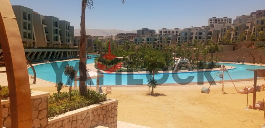 شاليه 65 م² للايجار مفروش سوبر لوكس في سكاي سيتي الجلالة – العين السخنة