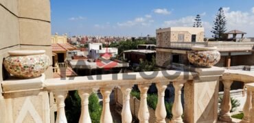 فيلا مستقلة 462 م² للبيع تشطيب سوبر لوكس إطلالة حديقة في الاسكندرية