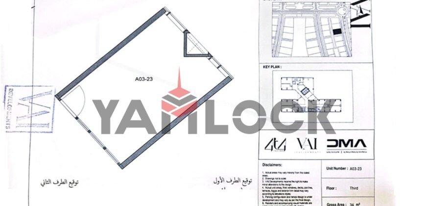 وحدة اداري 34 م² للبيع 4T4 Tower ( Vai Developments) – العاصمة الإدارية